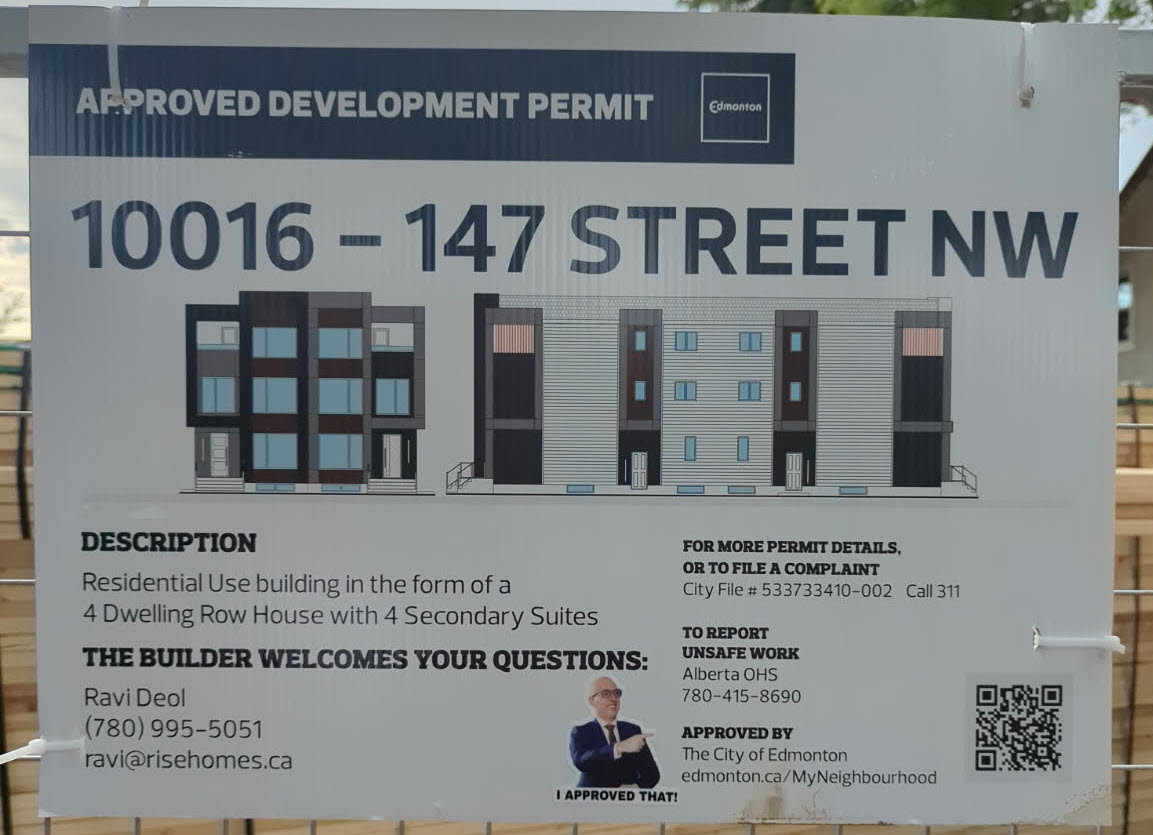 Example of Approved Development Permit